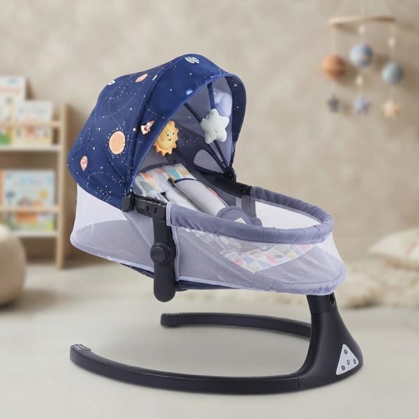 Tinnies Baby Grey Swing with Music – Newborn to 1 Year