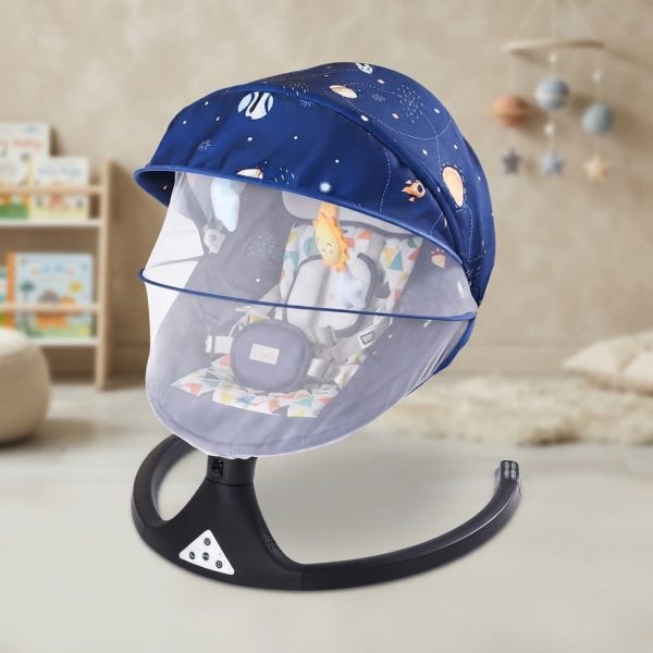 Tinnies Baby Grey Swing with Music – Newborn to 1 Year