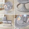 Tinnies Baby Grey Swing with Music – Newborn to 1 Year