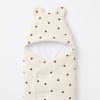 Polka Dot Baby Swaddle Wrap with Bear Ears