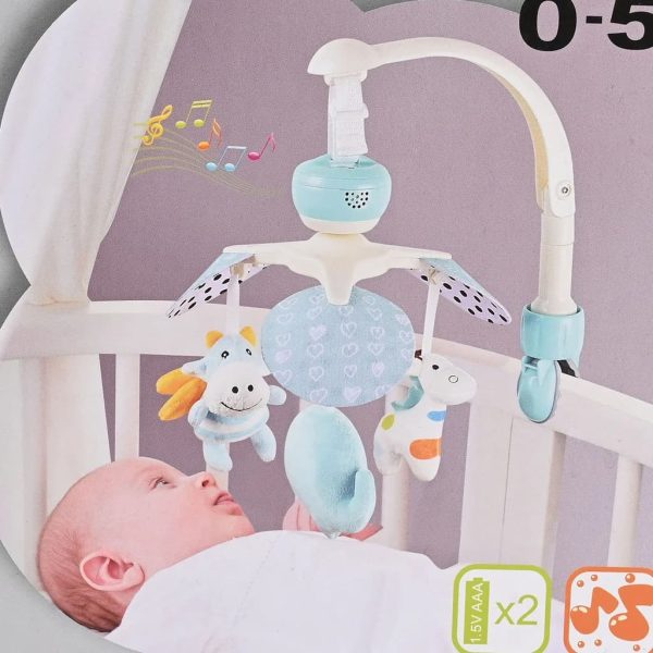 Mobile Crib Bell Musical Hanging Toys -WJ5 Blue