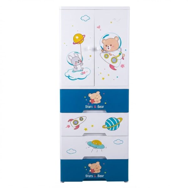 Kideez Wardrobe - Bear Space Print 4022