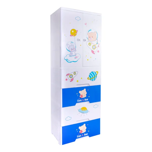 Kideez Wardrobe - Bear Space Print 4022