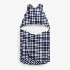 Navy Dot Baby Swaddle Wrap with Bear Ears