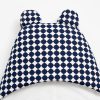 Navy Dot Baby Swaddle Wrap with Bear Ears
