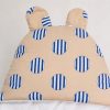 Beige Stripe Dot Baby Swaddle Wrapper with Bear Ears