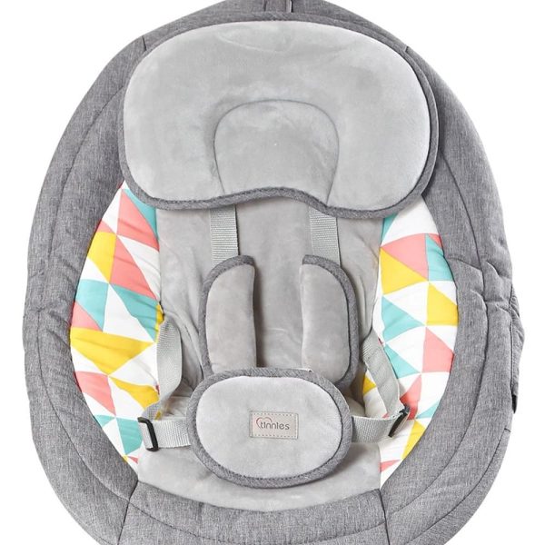 Tinnies Baby Grey Swing with Music – Newborn to 1 Year