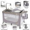 ALL-IN-ONE BABY PLAY PEN, BABY COT– GREY