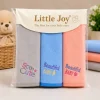 Embroidered Baby Washcloth Set – 3 Pack