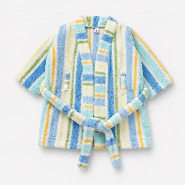 Ocean Breeze Stripe Baby Bath Robe