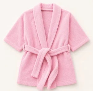 Blush Bunny Pink Kids Bathrobe