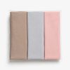 Pastel Dreams Baby Cotton Washcloth Set – Pack of 3
