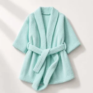 Mint blue Cloud Kids Bathrobe