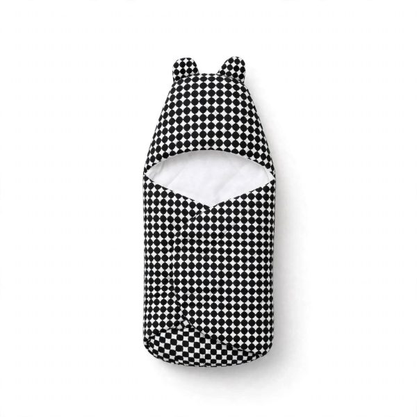 Polka Dot Baby Swaddle Wrap with Bear Ears
