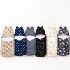 Polka Dot Baby Swaddle Wrap with Bear Ears