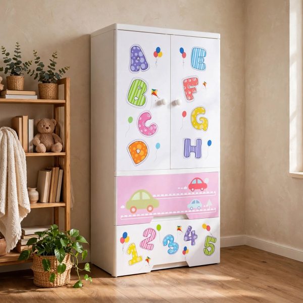 Kideez Wardrobe - Alphabet Print -- 5 Layer