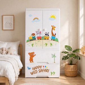 Kideez Safari Print Wardrobe - 5 Layers 2022 SW
