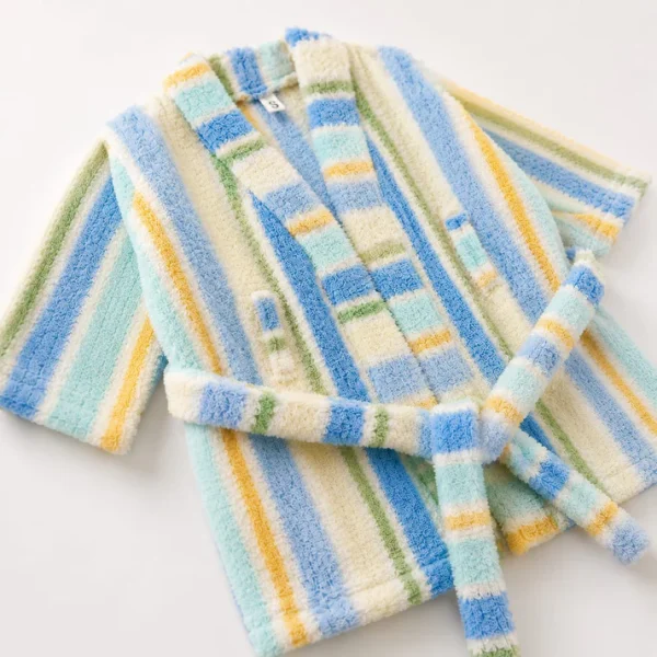 Ocean Breeze Stripe Baby Bath Robe