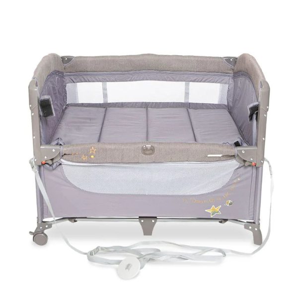 ALL-IN-ONE BABY PLAY PEN, BABY COT– GREY