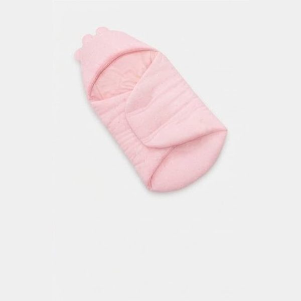 swaddle_1_pink (1) Bunny Ears Baby Sleeping Bag