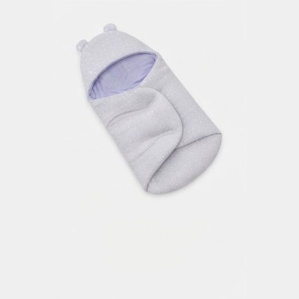 swaddle_3_grey_dot (1) Bunny Ears Baby Sleeping Bag