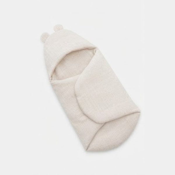 swaddle_6_beige (1) Bunny Ears Baby Sleeping Bag