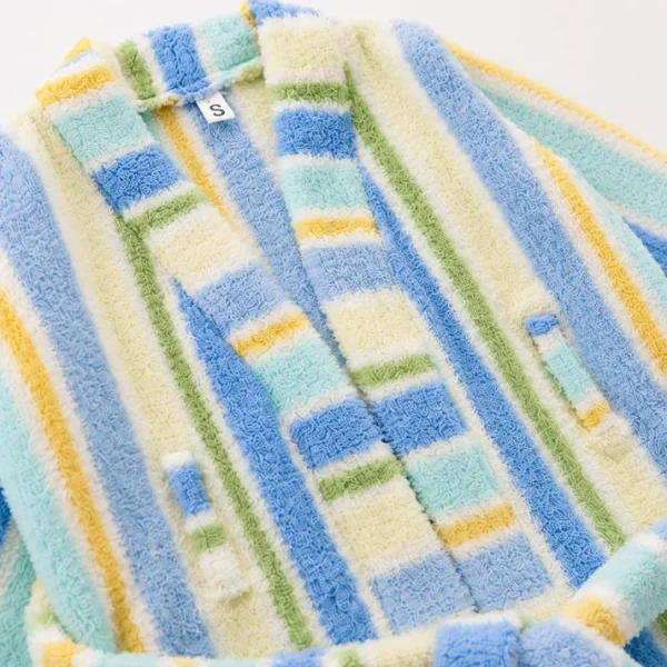 Ocean Breeze Stripe Baby Bath Robe