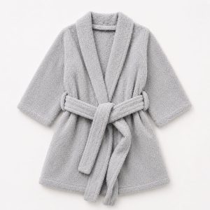 Classic Grey Kids Bathrobe