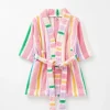 Pastel Candy Stripe Baby Bath Robe