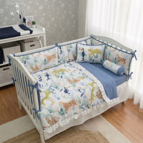 Safari Wildlife Baby Bedding Cot Set Pack of 6