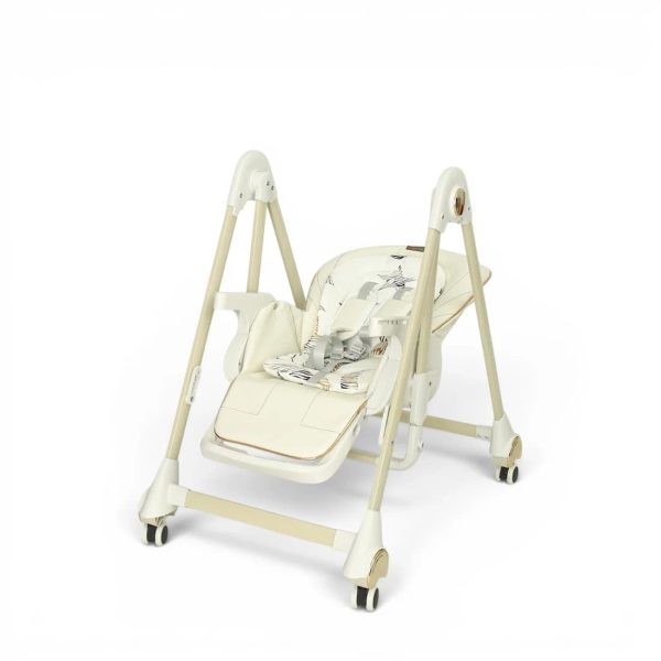 TINNIES BABY HIGH CHAIR W/SWING - WHITE