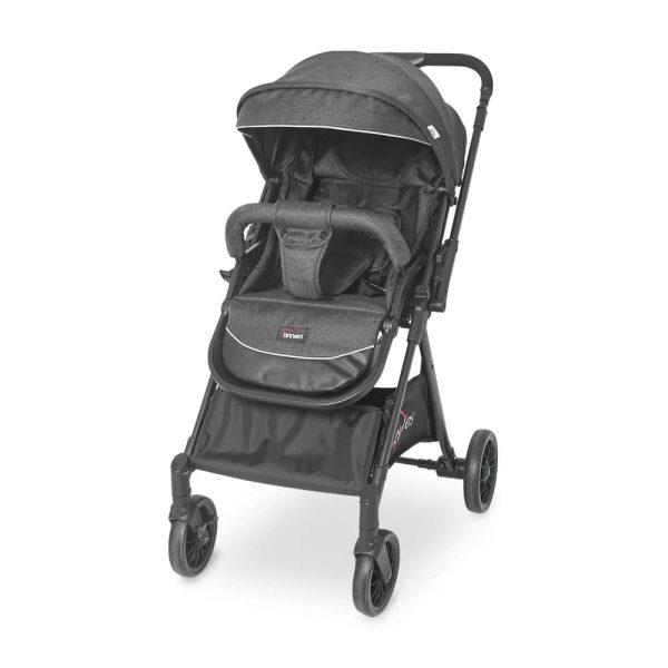 TINNIES BABY STROLLER – GREEN, FOLDABLE WITH REVERSIBLE HANDLE