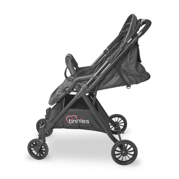 TINNIES BABY STROLLER – GREEN, FOLDABLE WITH REVERSIBLE HANDLE
