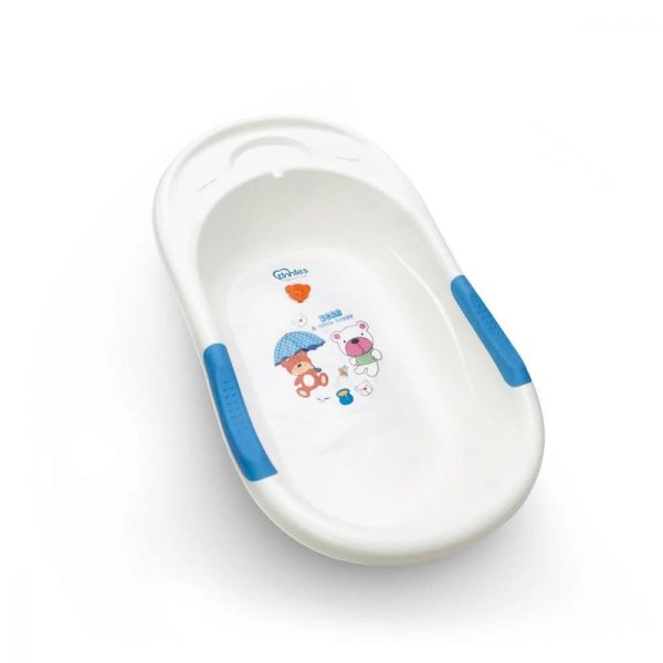 TINNIES BATH TUB – BLUE, EASY DRAINING & NON-SLIP