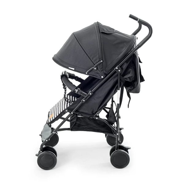 STROLLERS-_-BUGGIES-T054-Black-IV TINNIES BABY BUGGY STROLLER – LIGHTWEIGHT & FOLDABLE BABY PRAM