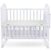 WOODEN BABY COT WITH STORAGE – WHITE