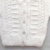 i (92) knitted V-neck button-front woolen vests
