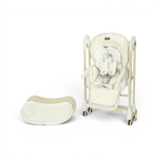 TINNIES BABY HIGH CHAIR W/SWING - WHITE