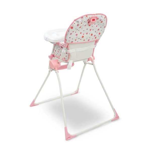 TINNIES PREMIUM POLKA DOT FOLDABLE HIGH CHAIR