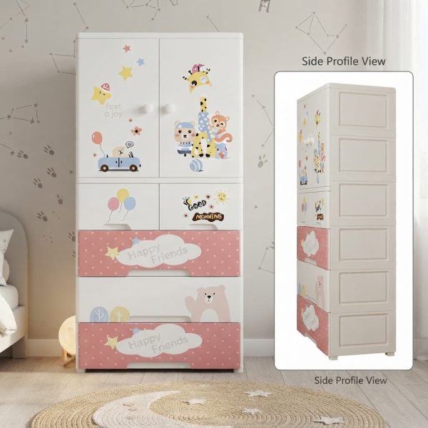 Happy Friends 7 Layers Kideez Wardrobe J-3222 HF