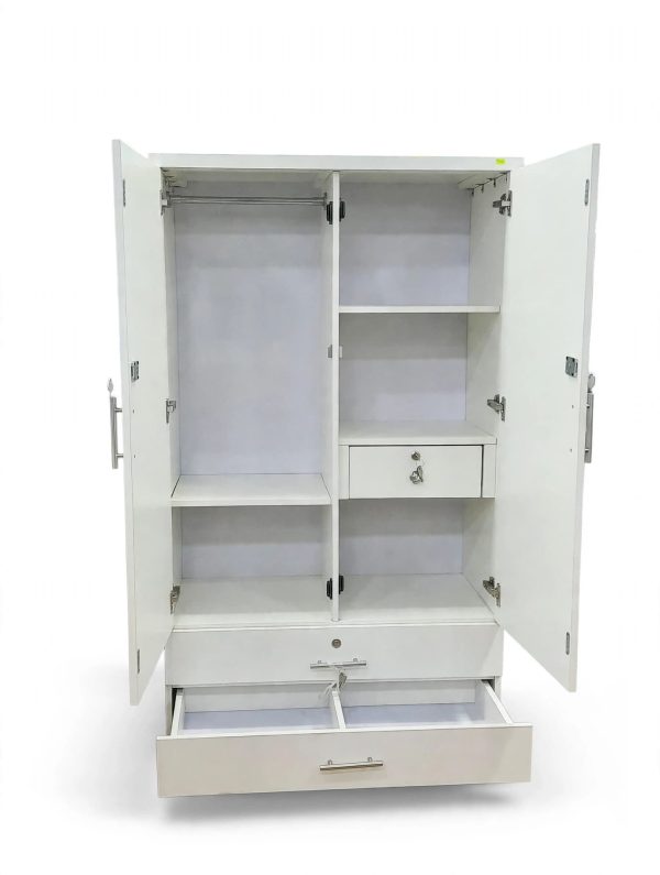 Two Large Drawer Wooden Cupboard – Wardrobe