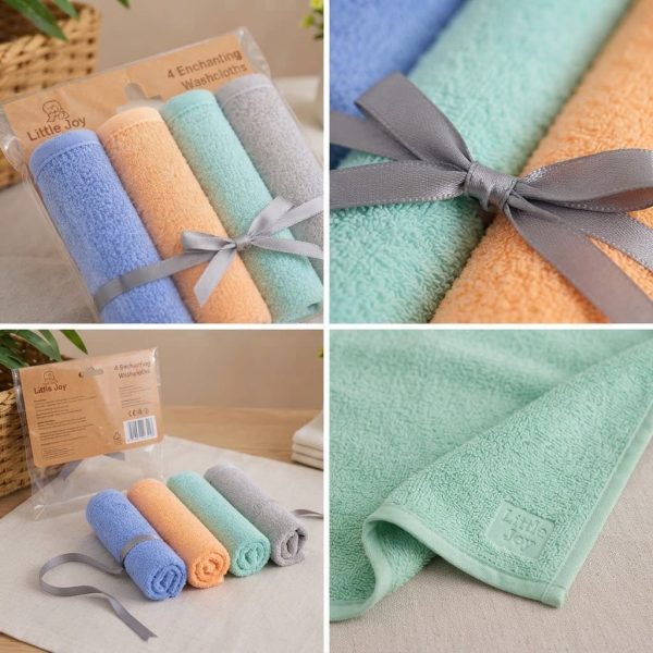 Baby Washcloth Set – 4 Pack