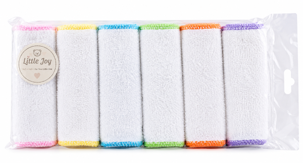 Plain baby face towels (Pack of 6)