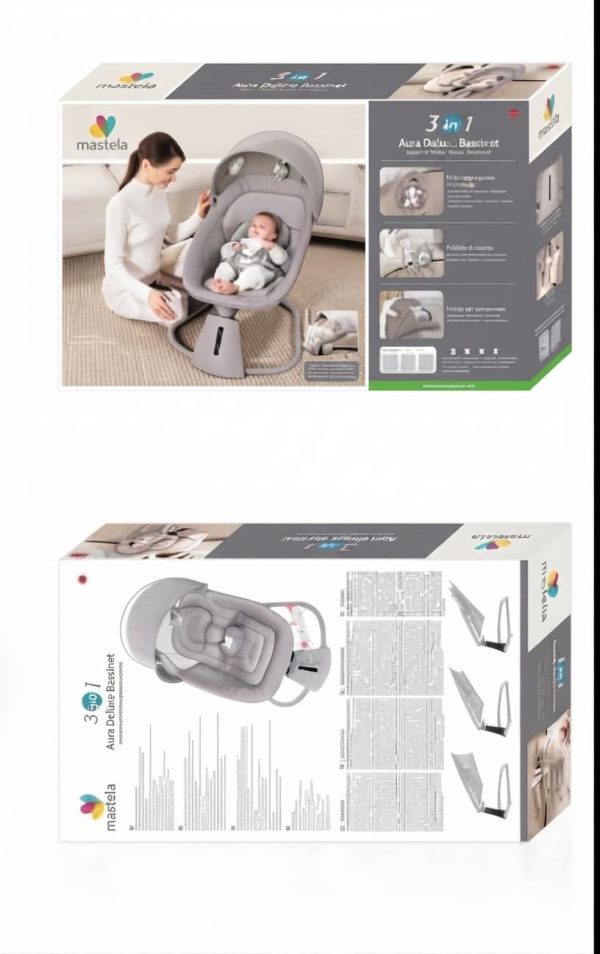 Mastela Aura Deluxe Bassinet – 3 in 1 08018