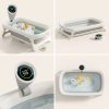 Foldable Fiber Bath Tub with Digital Temperature Display