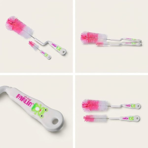 Farlin Bottle & Nipple Cleaning Brush Set
