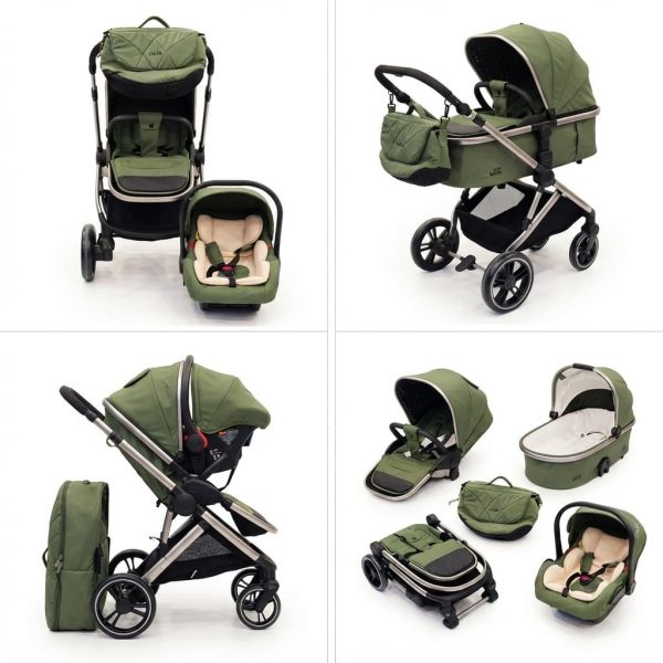 Kidilo 4-in-1 Baby Pram Green