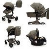 Kidilo 3-in-1 Baby Pram Grey