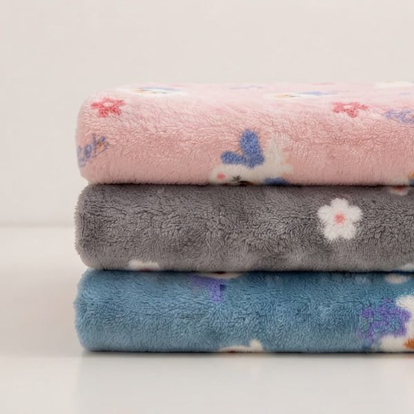 Duck Print Soft Fleece Baby Blanket