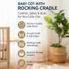 Wooden Baby Cot with Drawers 6186